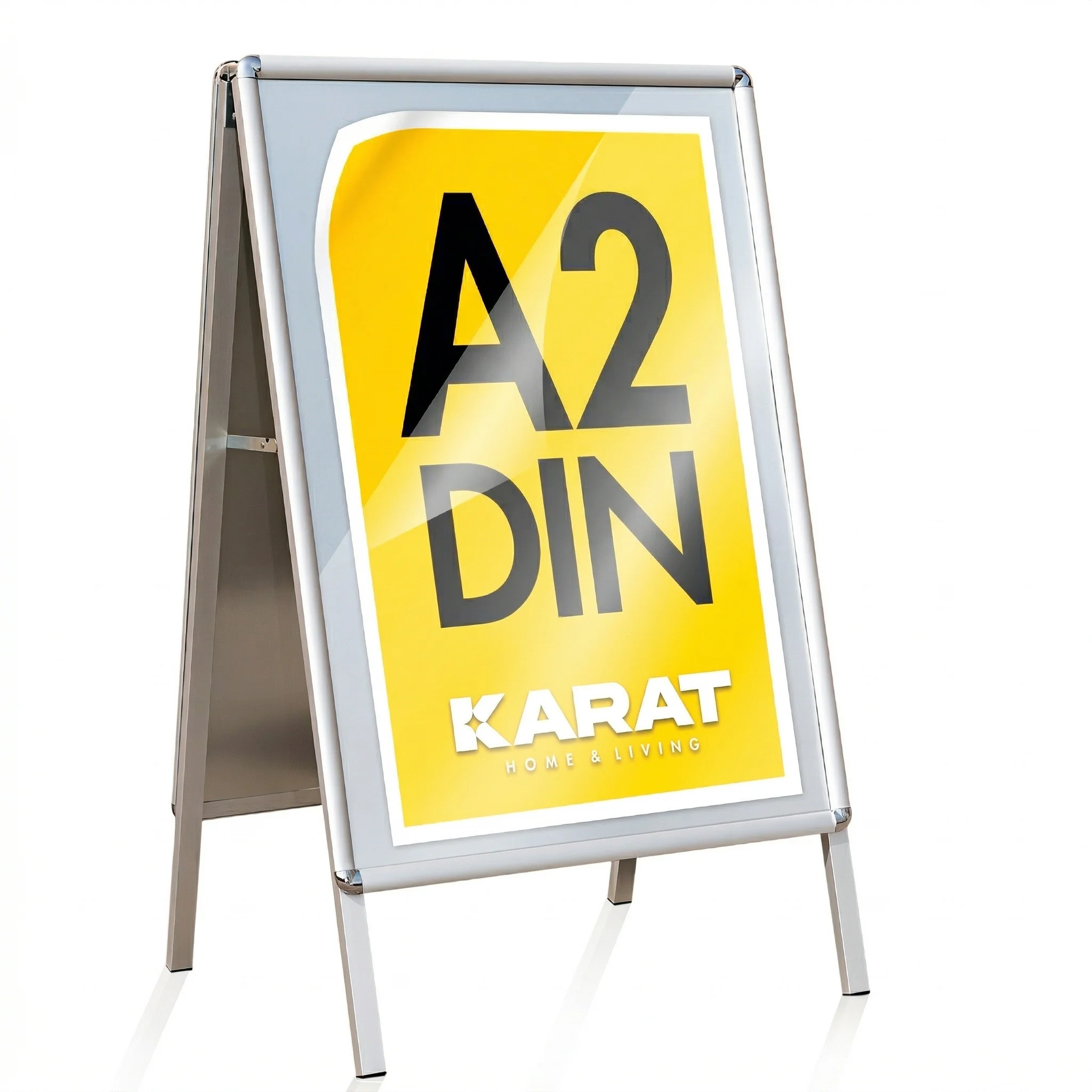 Potykacz reklamowy | DIN A1 & A2 | Dwustronny stojak reklamowy z aluminium - Image 8
