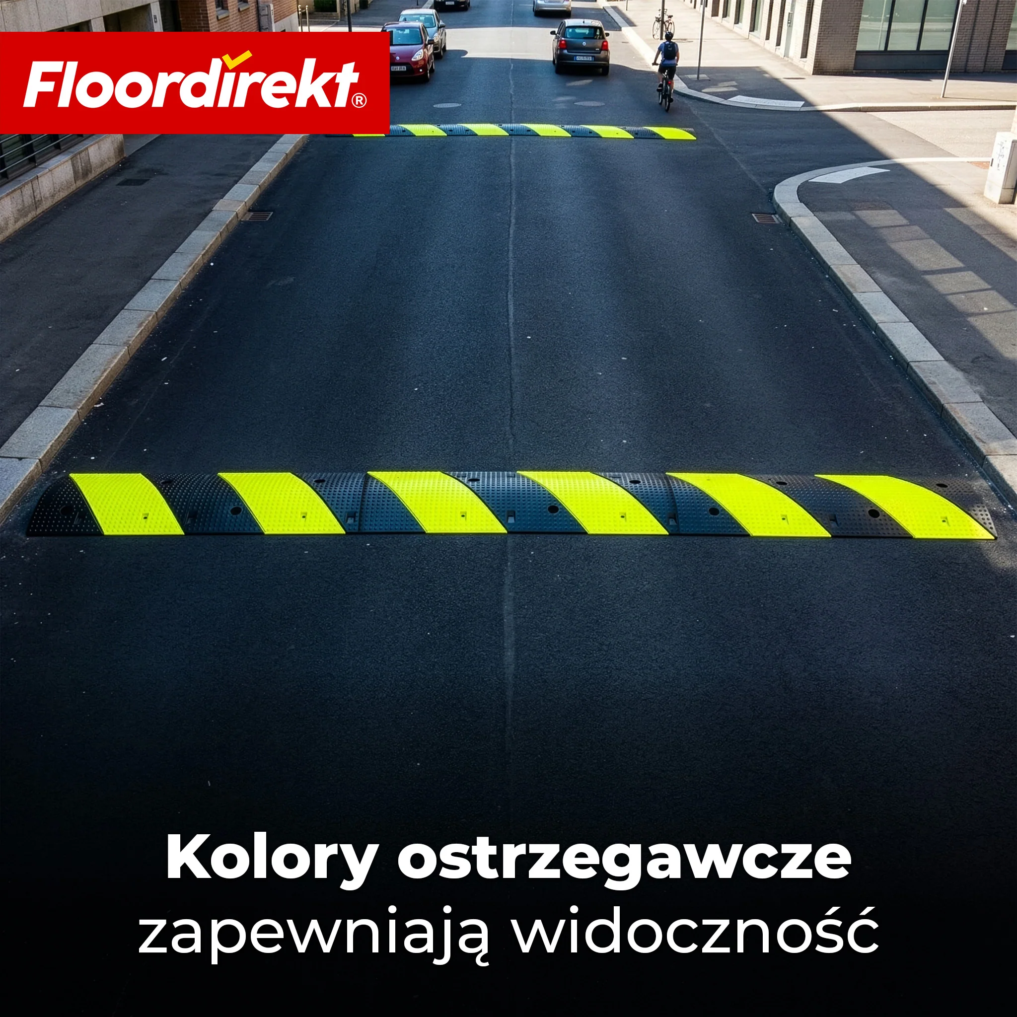 Próg zwalniający Pico | gumowy próg drogowy do 30 t | próg spowalniający żółto-czarny 100 x 30 cm - Image 6