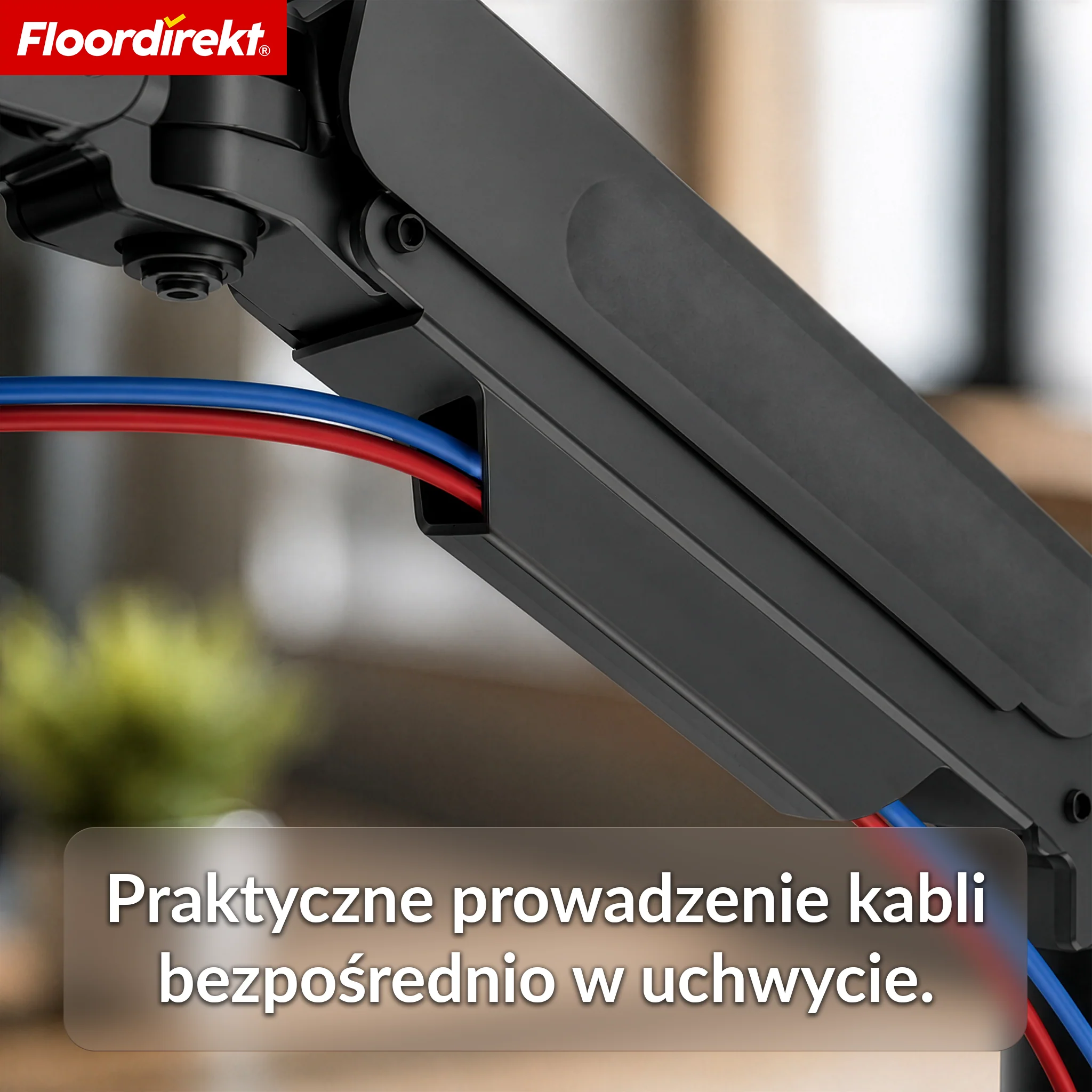 Ramię gazowe do monitora | Elastycznie regulowany uchwyt do monitora z zaciskiem biurkowym do 1–2 monitorów - Image 13