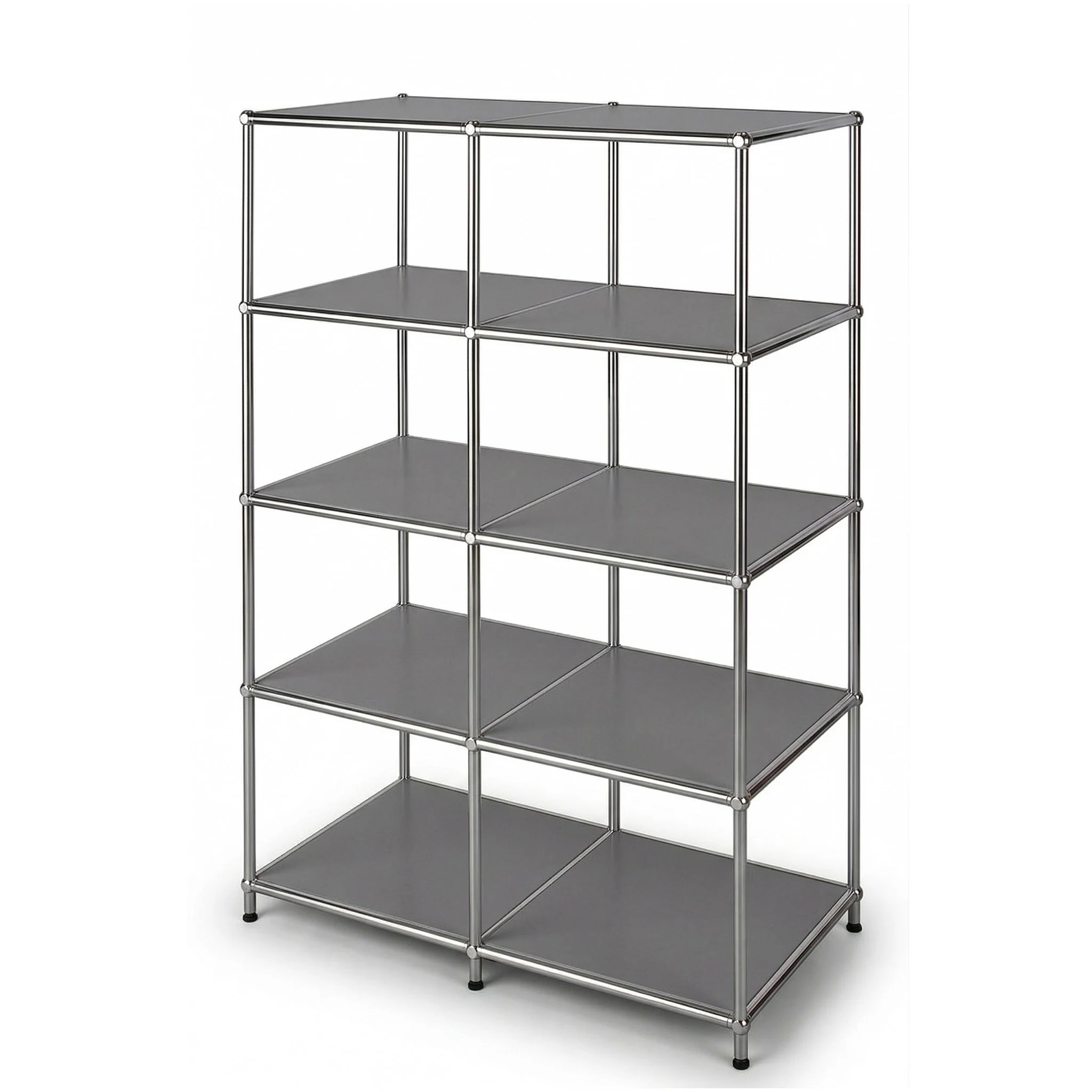 Regał metalowy | Concept Epure MK-015 | Otwarty regał stojący z 5 półkami | Regał kuchenny, biurowy i do salonu