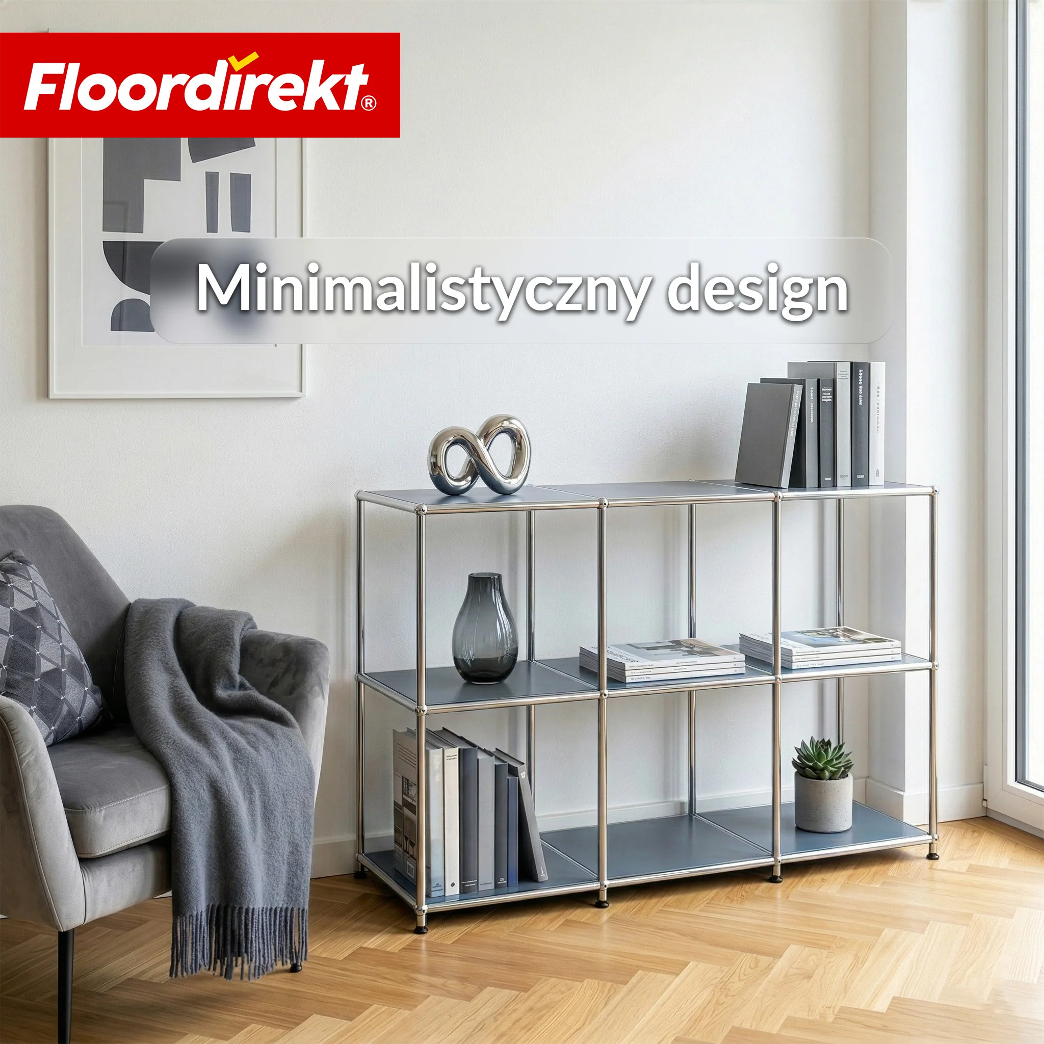 Regał metalowy | Concept Epure MK-018 | Otwarty regał stojący z 3 półkami | Regał kuchenny, biurowy i do salonu - Image 19