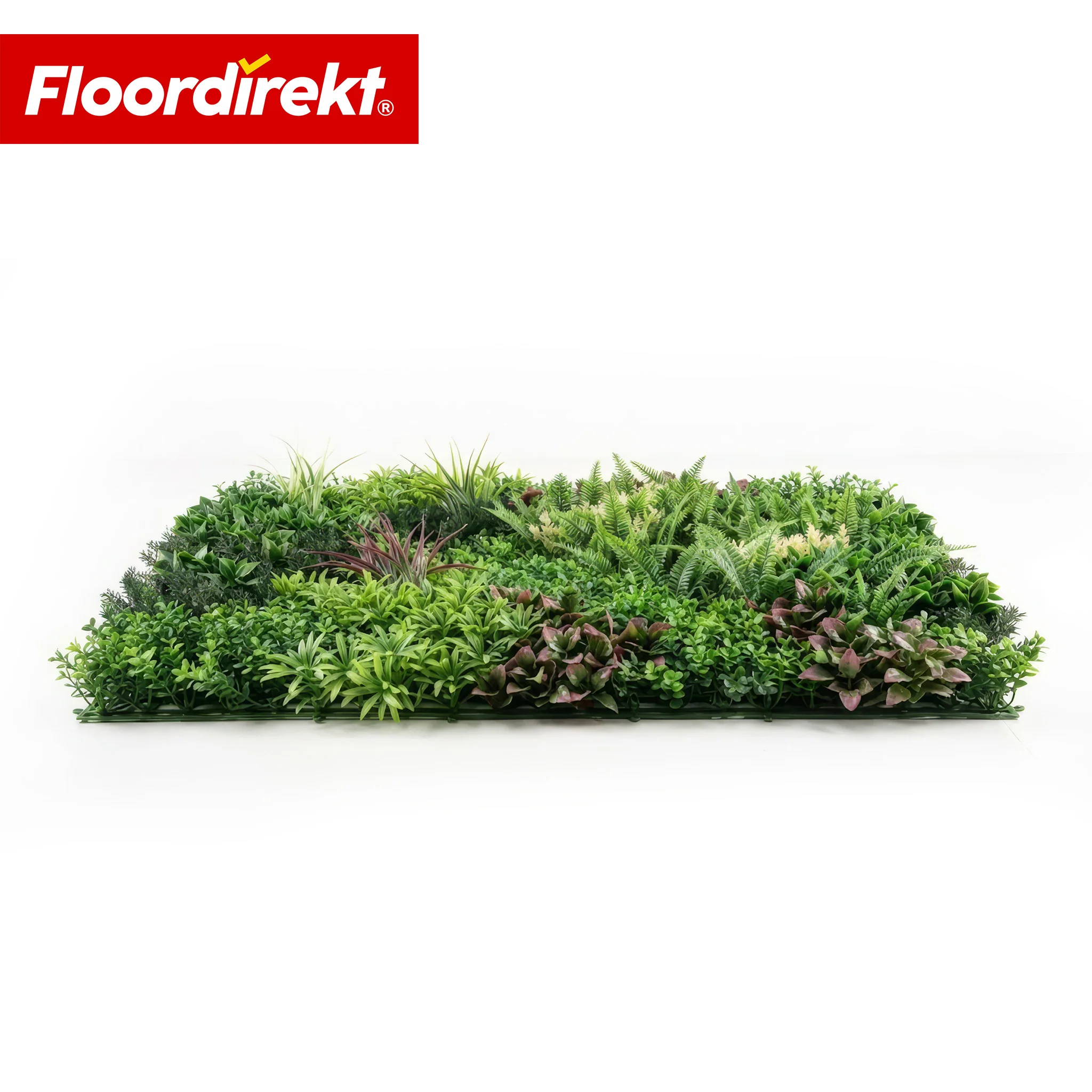Ścianka roślinna | Hera | Naturalny, bezobsługowy panel z roślin sztucznych | Odporny na słońce i rozszerzalny dzięki systemowi klik | 100 × 100 cm - Image 3