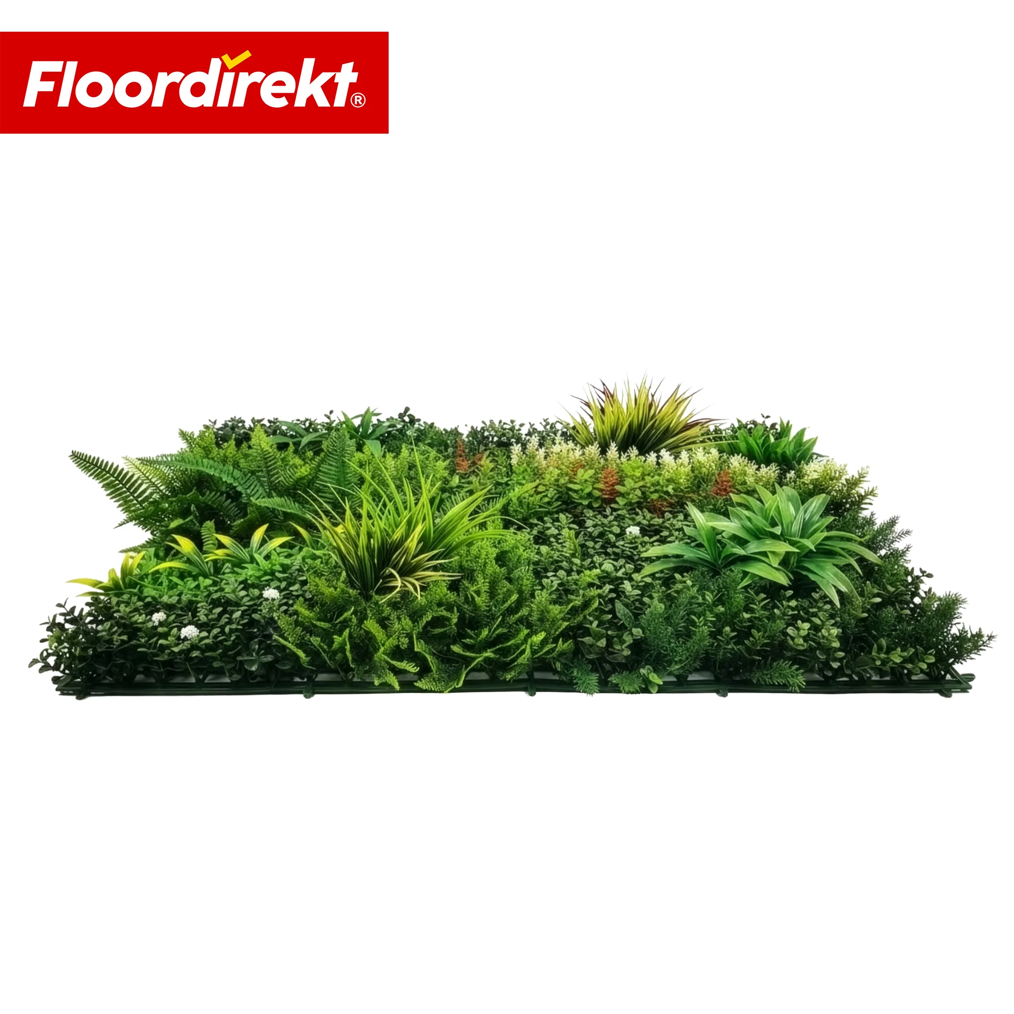 Ściana roślinna | Meadow | Naturalny panel z roślin sztucznych, odporny na słońce i bezobsługowy | Rozszerzalny system klik | 100 × 100 cm - Image 3