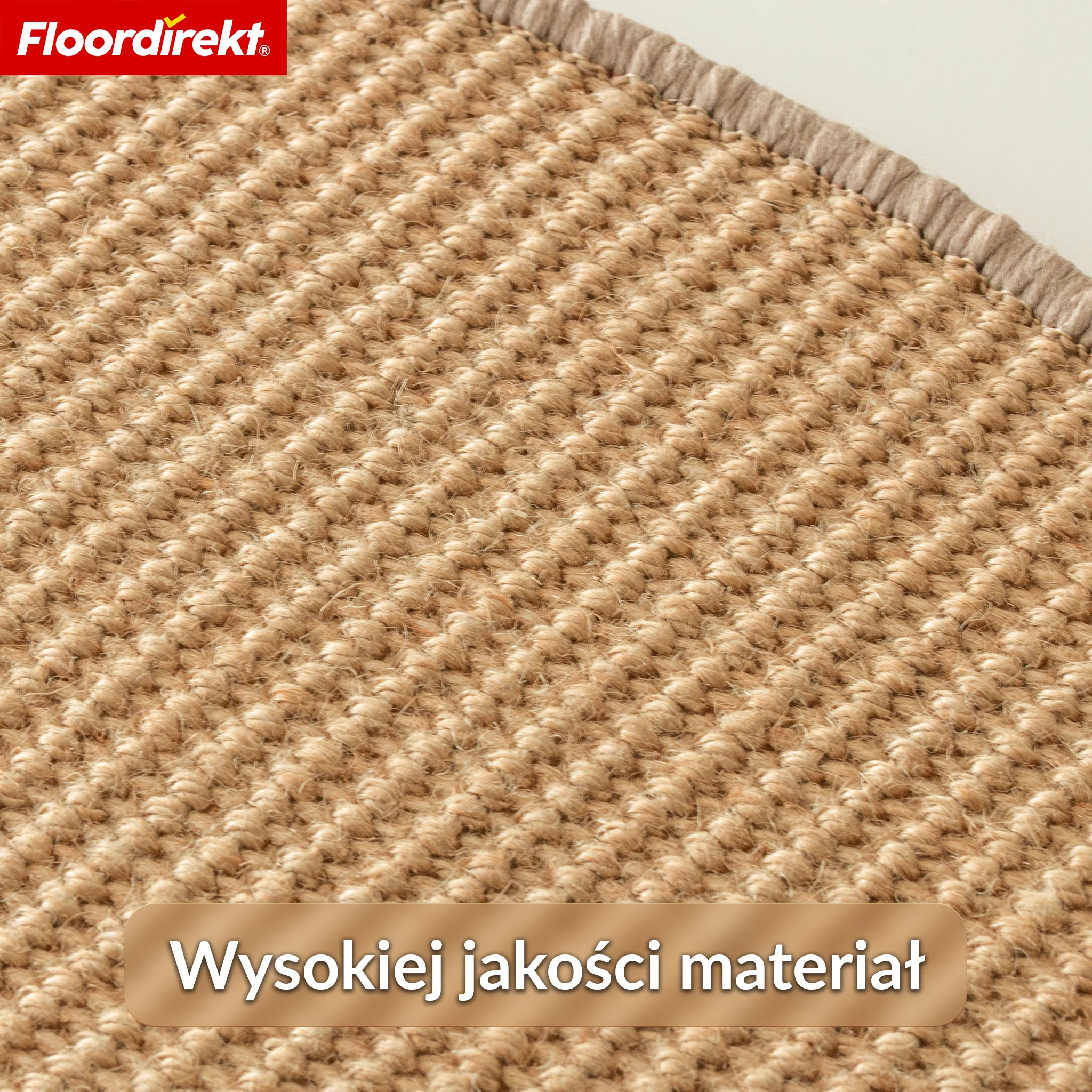 Mata schodowa z sizalu | Pearl | Półokrągła antypoślizgowa mata na schody, wygłuszająca i trwała - Image 6