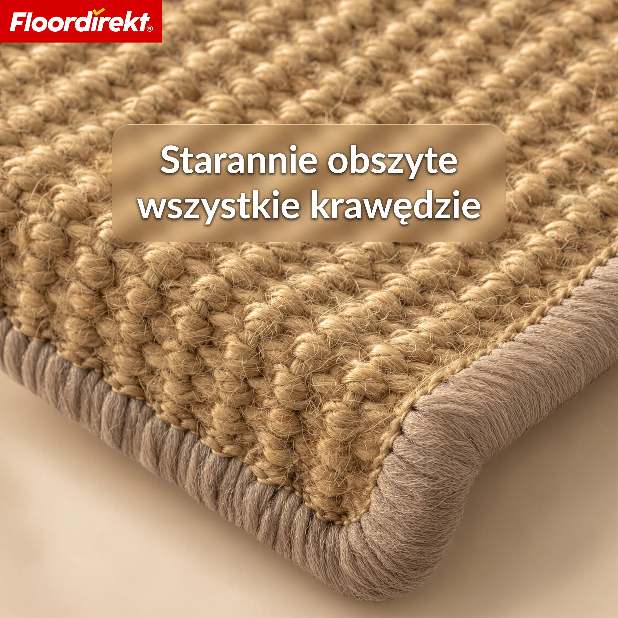 Mata schodowa z sizalu | Pearl | Półokrągła antypoślizgowa mata na schody, wygłuszająca i trwała - Image 8