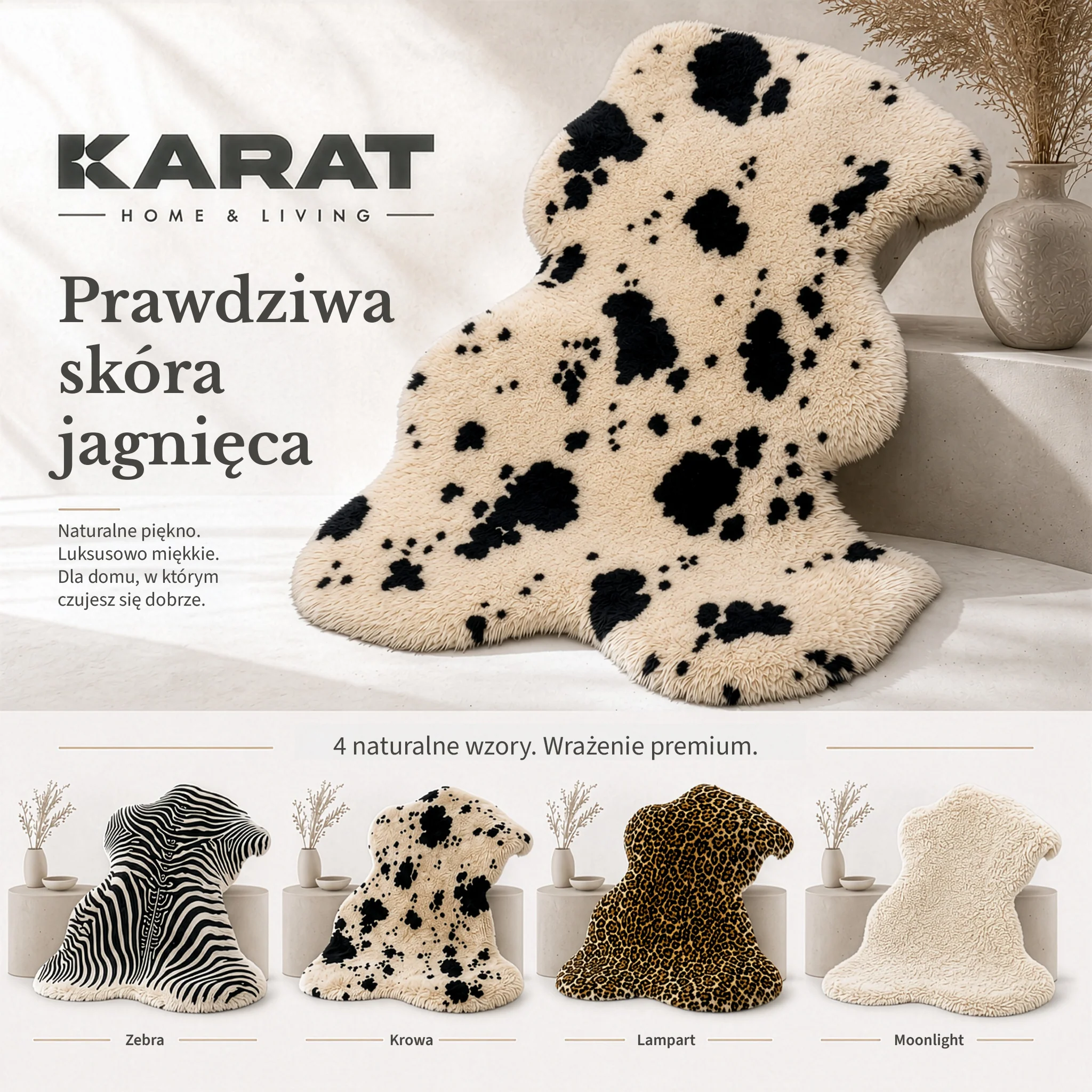 Skóra owcza Design | Audrey | Naturalna skóra jagnięca ze 100% wełny owczej | Miękka i naturalna - Image 16