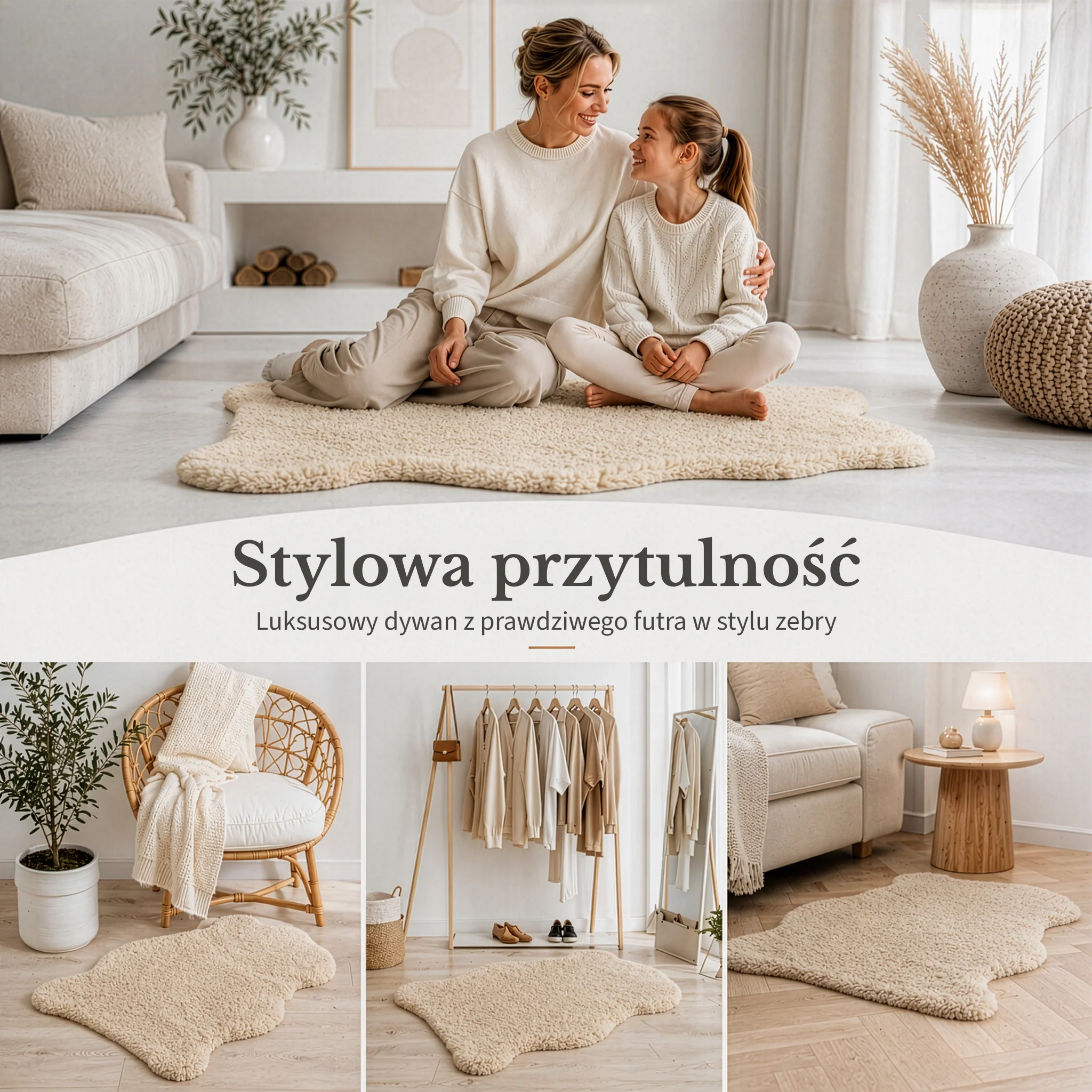Skóra owcza Design | Audrey | Naturalna skóra jagnięca ze 100% wełny owczej | Miękka i naturalna - Image 25