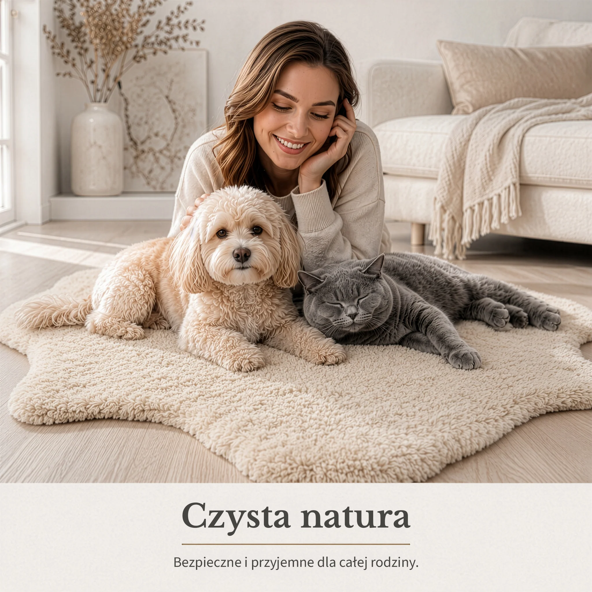 Skóra owcza Design | Audrey | Naturalna skóra jagnięca ze 100% wełny owczej | Miękka i naturalna - Image 27