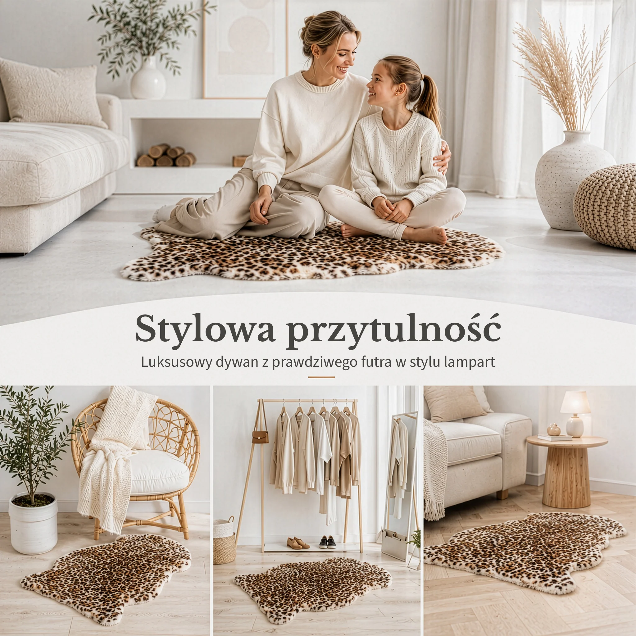 Skóra owcza Design | Audrey | Naturalna skóra jagnięca ze 100% wełny owczej | Miękka i naturalna - Image 4