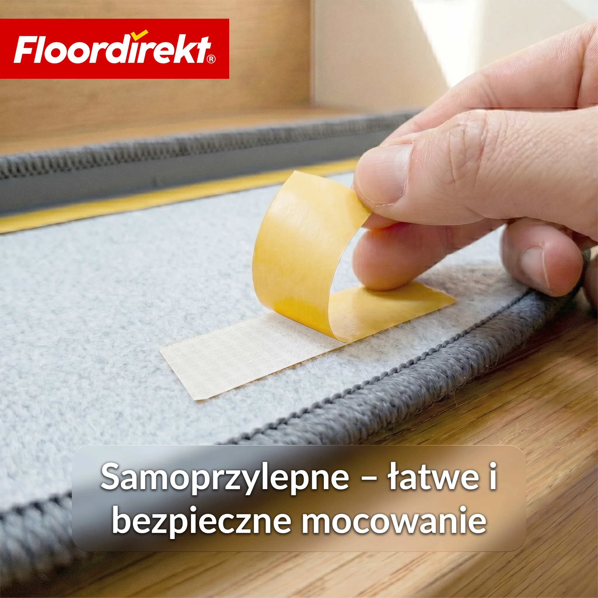 Mata schodowa | Monaco | Antypoślizgowa mata na schody z polipropylenu, wytrzymała, wyciszająca i łatwa w pielęgnacji w półokrągłym kształcie - Image 7