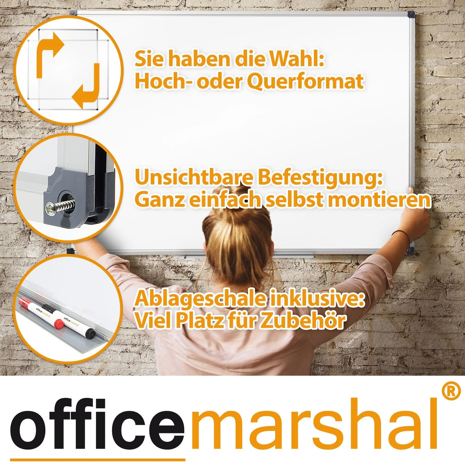 Whiteboard | Office Marshal Profi | Lakierowana tablica magnetyczna - Image 5