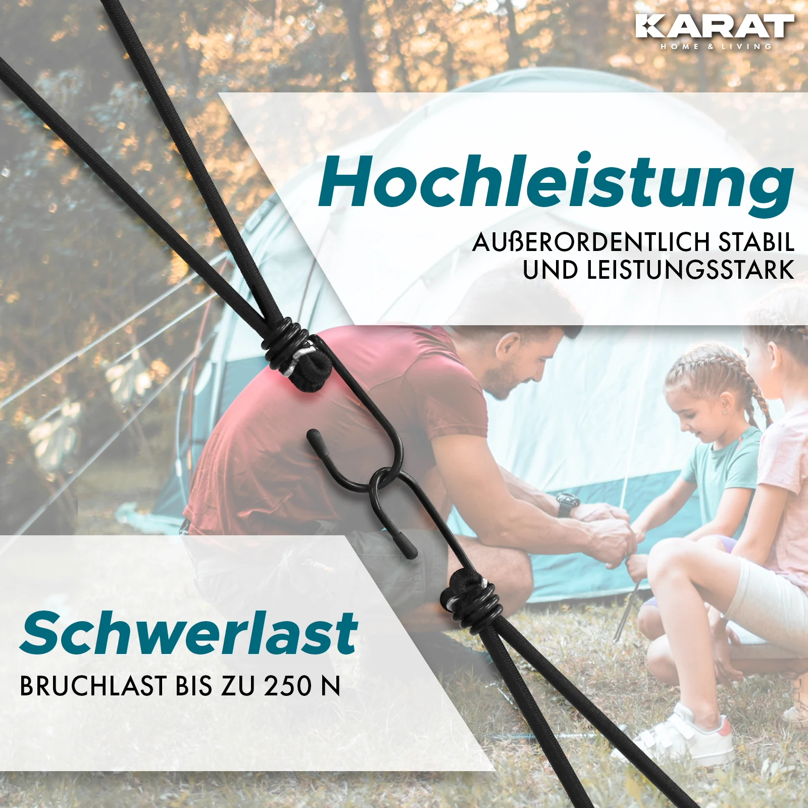 Wielofunkcyjne elastyczne paski ze stalowymi haczykami | mocowanie do plandek, siatek, banerów | zestaw 20 szt. - Image 4