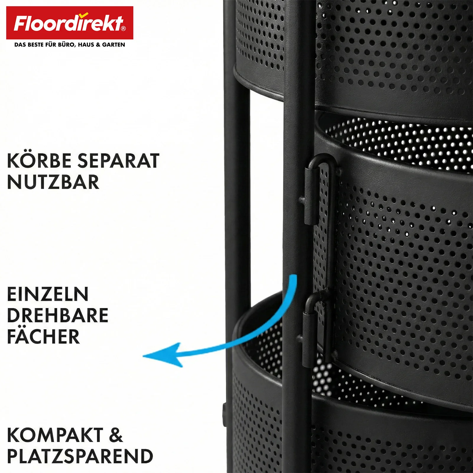 Wózek | Henry | Wózek kuchenny ze stali na kółkach | Wózek serwisowy | 3 lub 5 poziomów | Biały & Czarny - Image 10