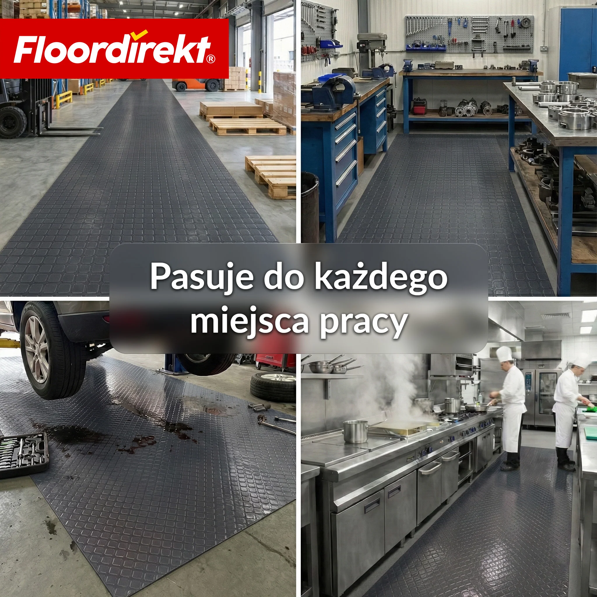 Wykładzina PVC | Check Quadra | Wzór kwadratowy | Antypoślizgowa i łatwa w czyszczeniu | Na metry / cięcie na wymiar | Szerokość 110 cm - Image 5