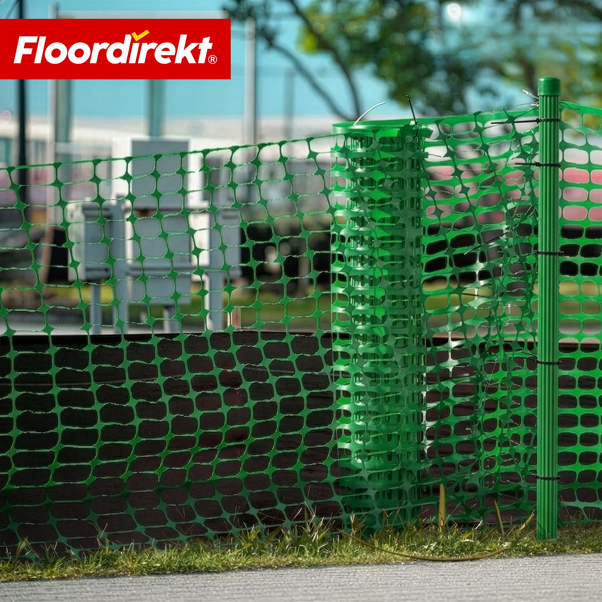 Zestaw siatki ostrzegawczej Chester z 20 słupkami i opaskami zaciskowymi | siatka budowlana 30 m / 50 m | ogrodzenie ogrodowe i zabezpieczające - Image 7